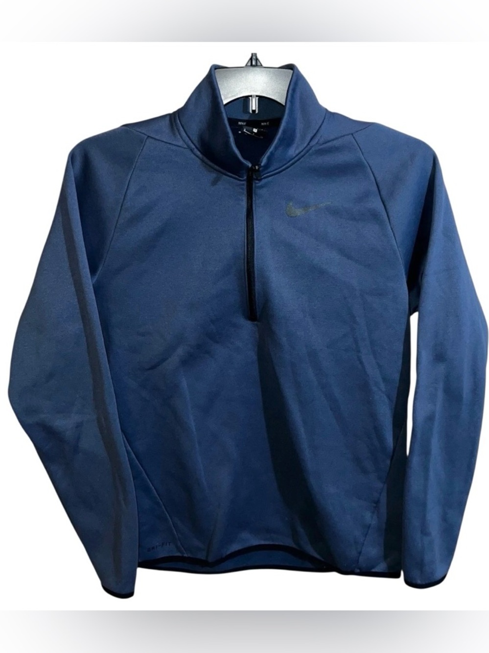 Nike Dri-Fit Fleece Men’s S Blue Quarter Zip Long Sleeve.